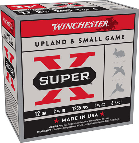 1-1/8OZ #6 1255FPS CASEWINCHESTER SUPER-X 12GA 2.75" (250 Round Case)