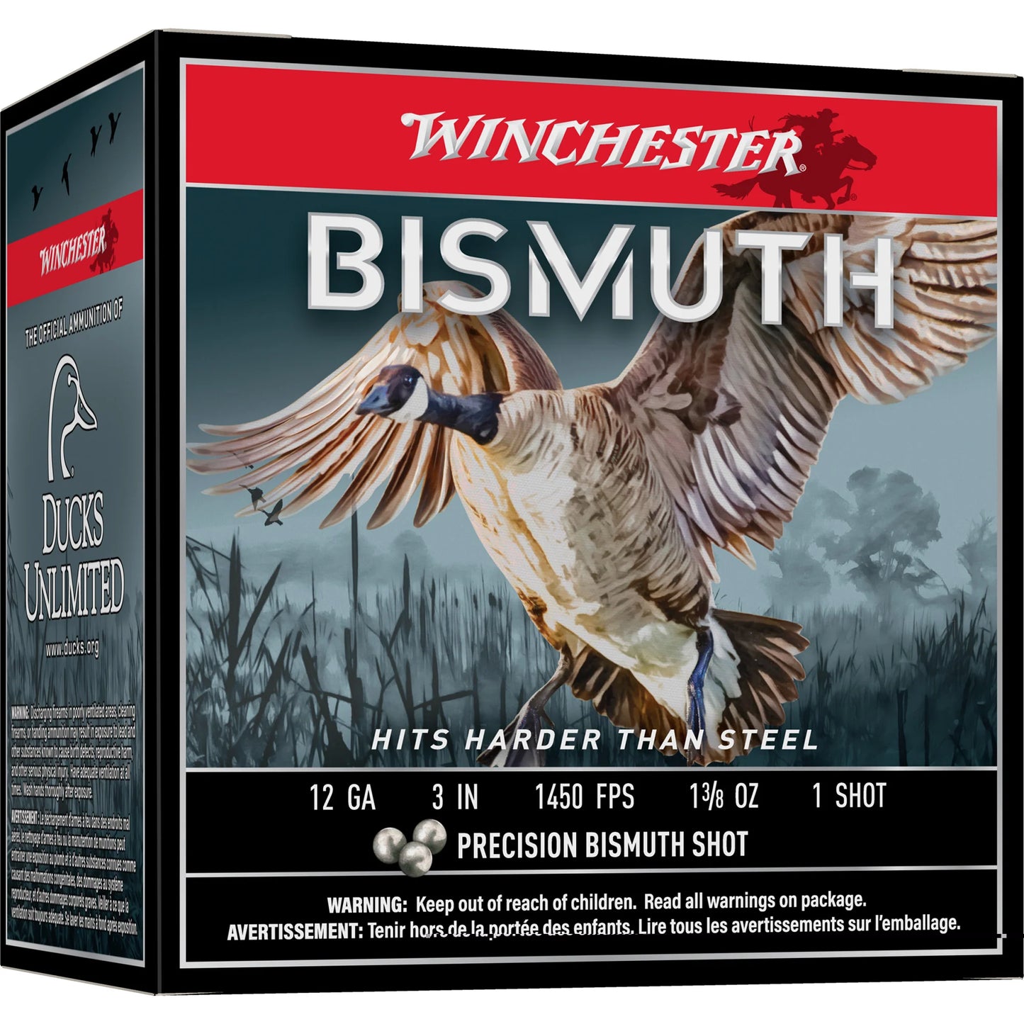 Winchester Ammunition, Bismuth, 12 Gauge 3", #1, 1 3/8 oz, Shotshell (25 Round Box)