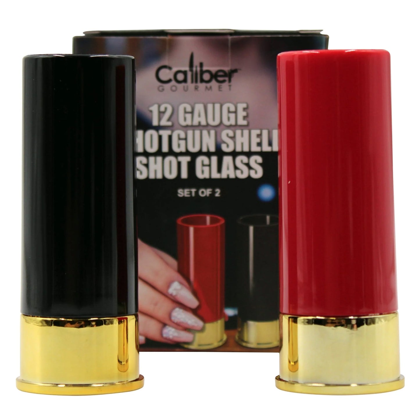 CBG SHOT SHELL SHOT GLASSES BLK/RED