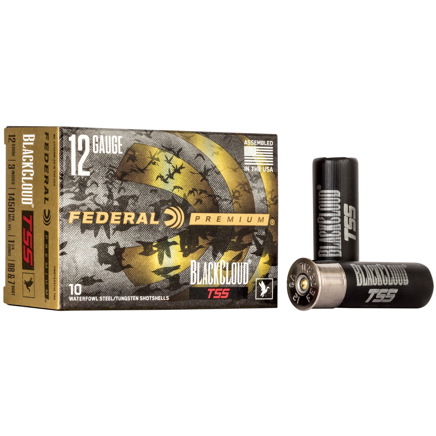 Federal, Black Cloud TSS with Flightcontrol Flex Wad, 12 Gauge 3", #7 BB, 1 1/4 oz (10 Round Box)