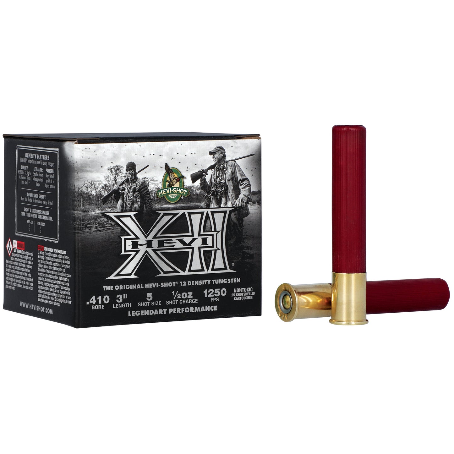 HEVI-Shot, Hevi-XXI, 410 Bore, 3" Chamber, #5 Shot, Tungsten Pellets (25 Round Box)