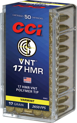 TIPPED 2650FPS 50RD 40BX/CSCCI VNT 17HMR 17GR VARMINT