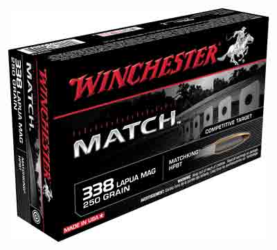 MAG 250GR MATCH 20RD 10BX/CS WINCHESTER SUPREME 338 LAPUA