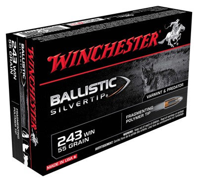55GR SILVER-TIP 20RD 10BX/CS WINCHESTER SUPREME 243 WIN