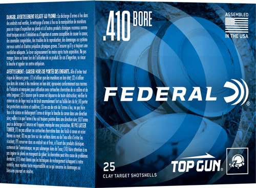 #9 1330FPS 250RD CASE LOTFEDERAL TOP GUN 410 2.5" 1/2OZ
