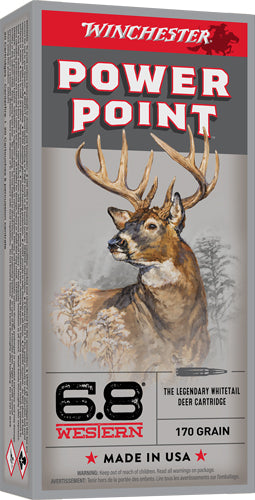 170GR POWER POINT 10BX/CS WINCHESTER SUPER-X 6.8 WESTERN (20 Round Box)