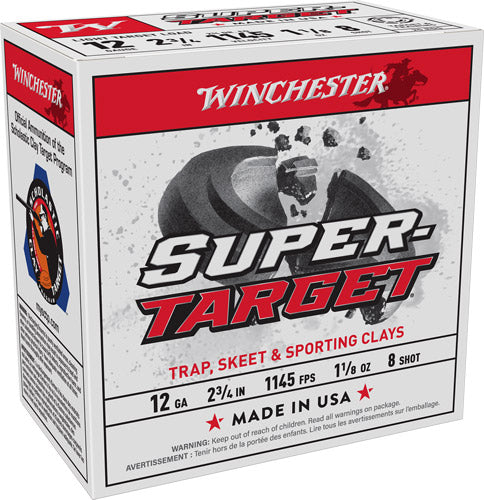1-1/8OZ #8 1145FPS WINCHESTER TARGET 12GA 2.75" (250 Round Case)
