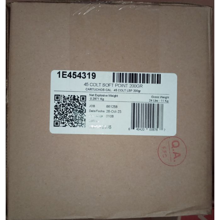 Aguila, .45 Colt, Cowboy - 200 Grain | Soft Point Lead Bullet, 50 Rounds per Box