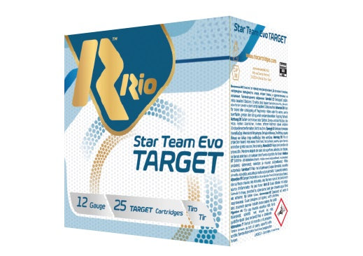 Rio Star Team Target 24 Light 12ga 2.75 inch Shotgun Shells Low Recoil - #7.5 | 7/8 oz. | 1200 fps | (250 Round Case)