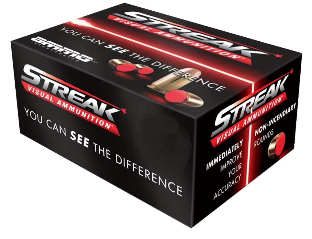 Ammo Inc STREAK Target .45 ACP Handgun Ammo - 230 Grain | TMC | Red