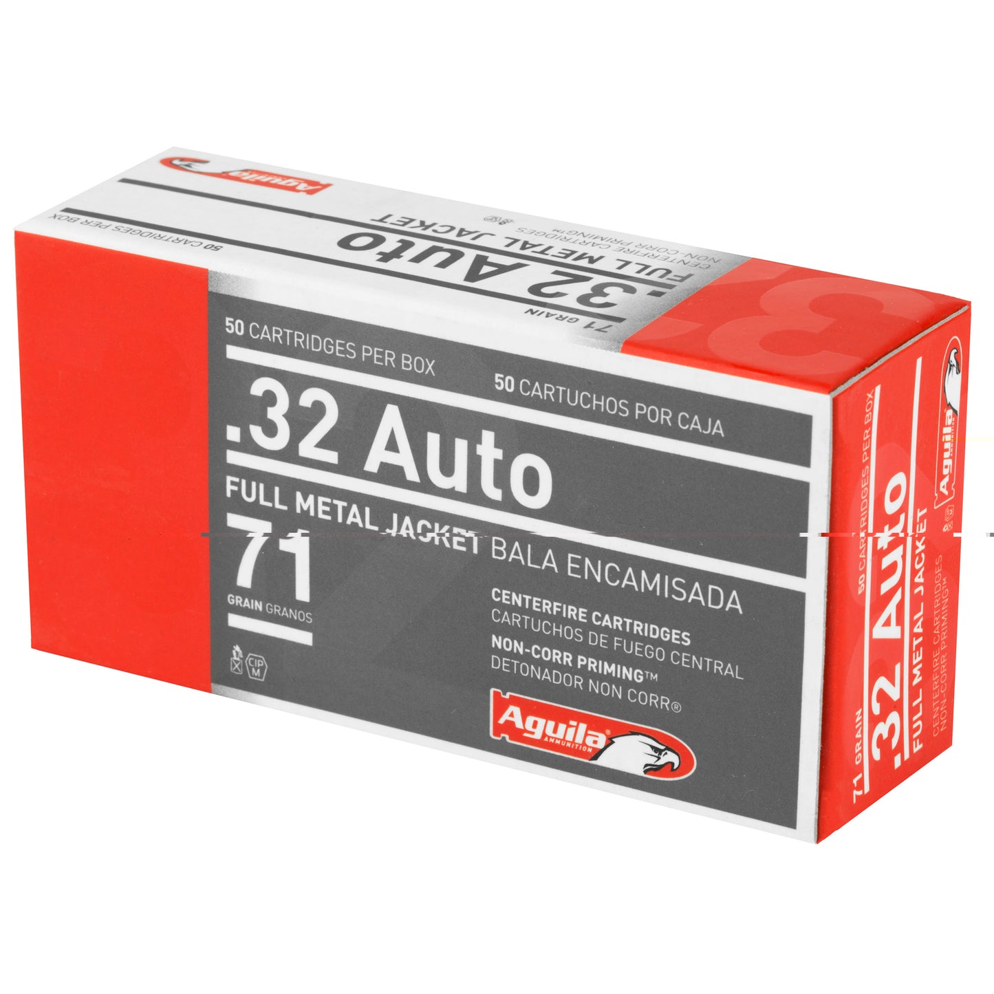 Aguila Ammunition, Pistol, 32 ACP, 71 Grain | FMJ | (50 Round Box)