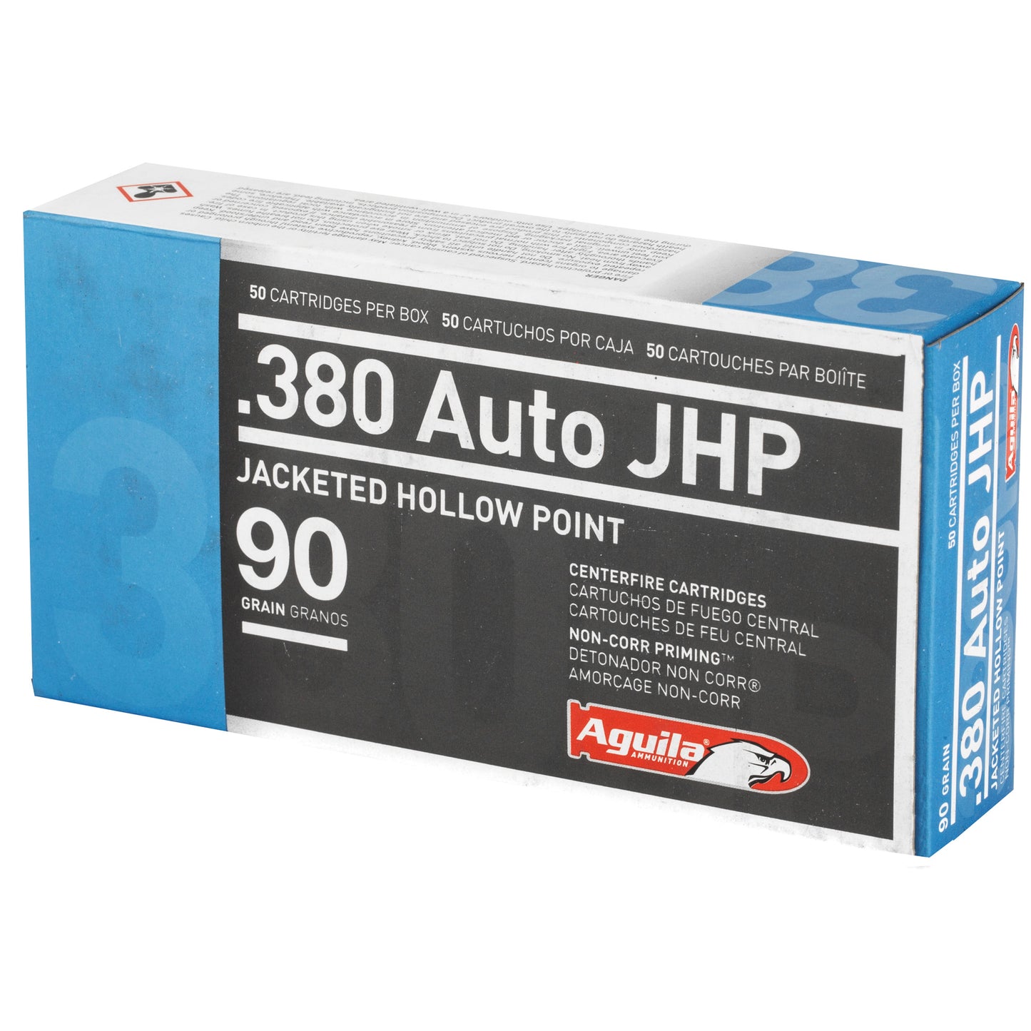 Aguila, 380 ACP, 90 Grain | JHP | (50 Round Box)