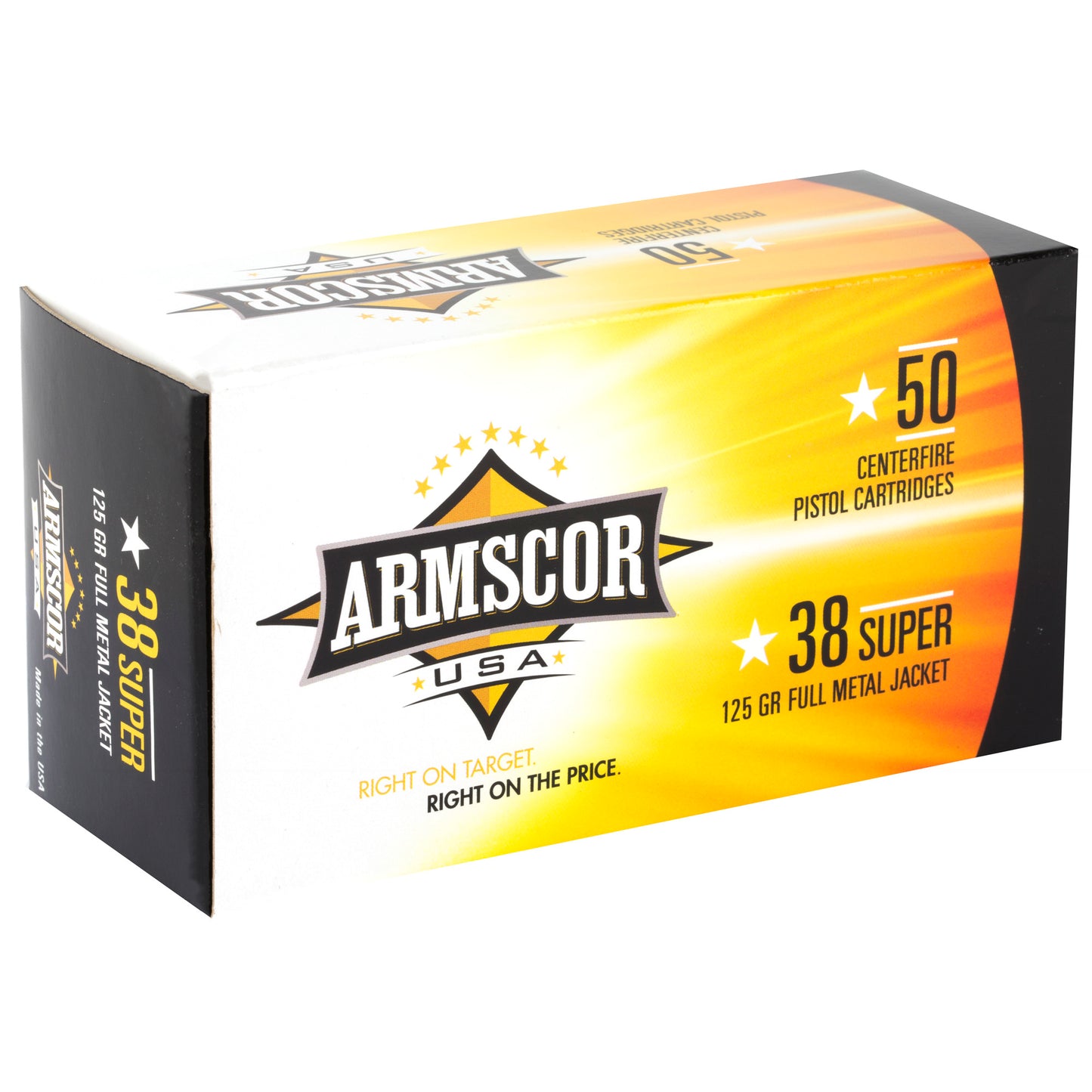 Armscor, .38 Super, 125 Grain | FMJ | (50 Round Box)