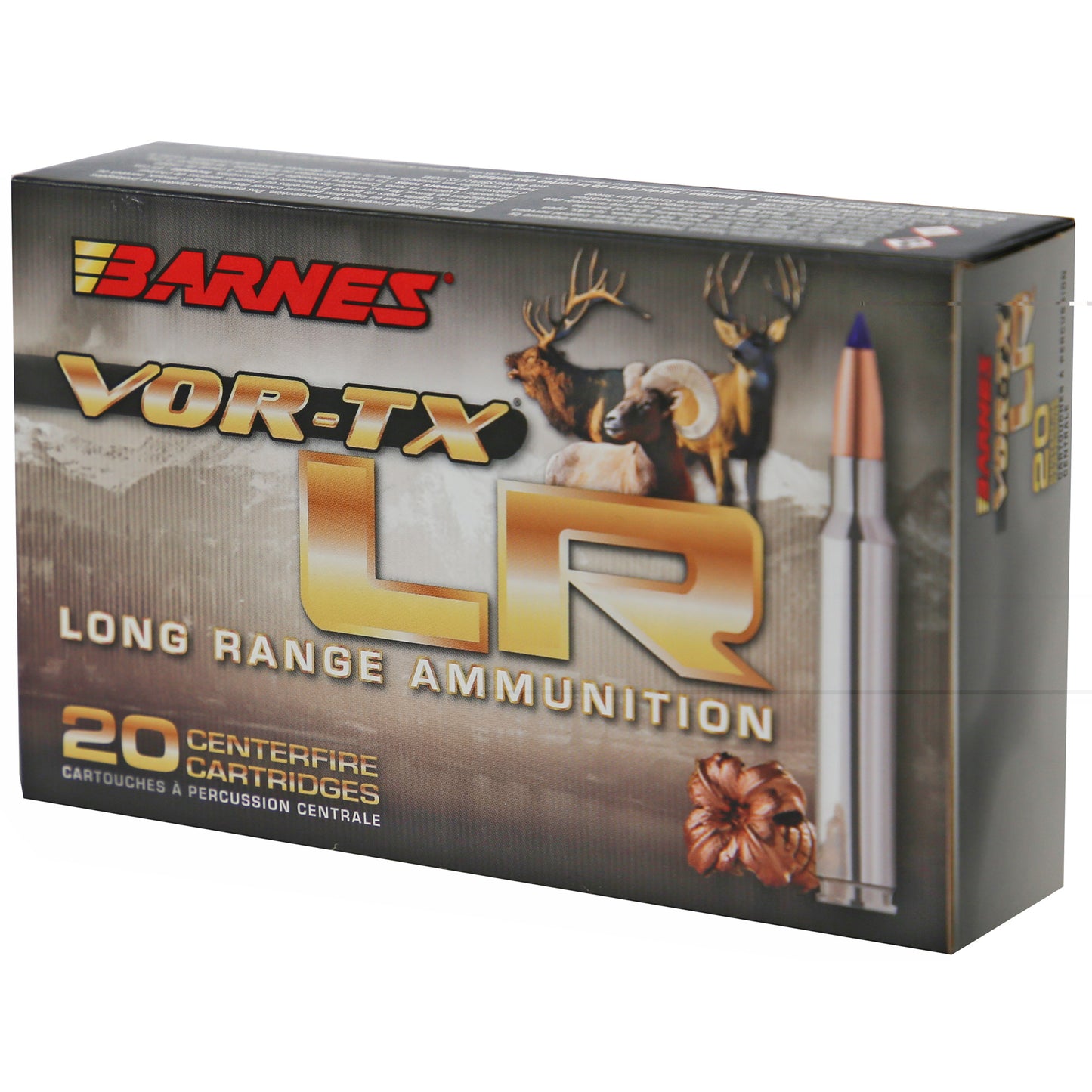 Barnes 6.5creed 127Gr, LRX (Long Range X) Boat Tail (20 Round Box)