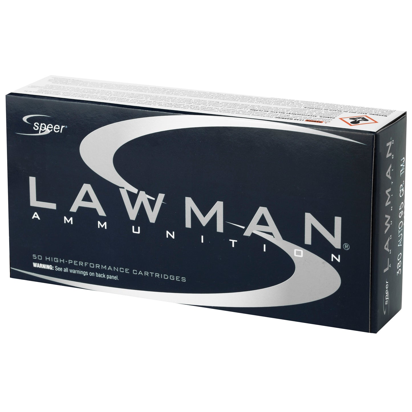 Speer Lawman, 380 ACP, 95 Grain | TMJ | (50 Round Box)