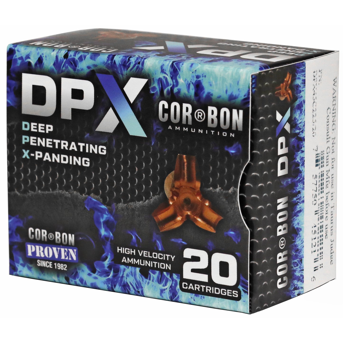 Corbon Ammo, Deep Penetrating X Bullet, 45LC, +P, 225 Grain, Barnes X (20 Round Box)