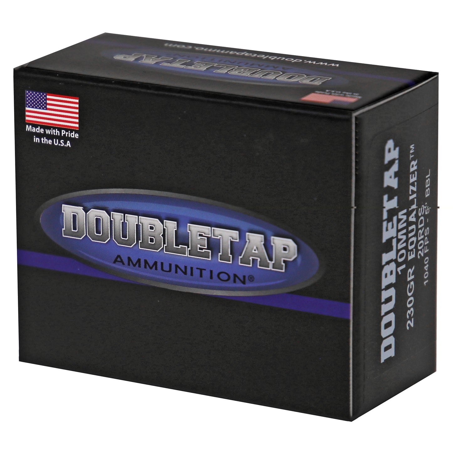 Doubletap 10mm, 230grain, Equalizer Jacketed hollow point, JHP, 20 Rounds per Box