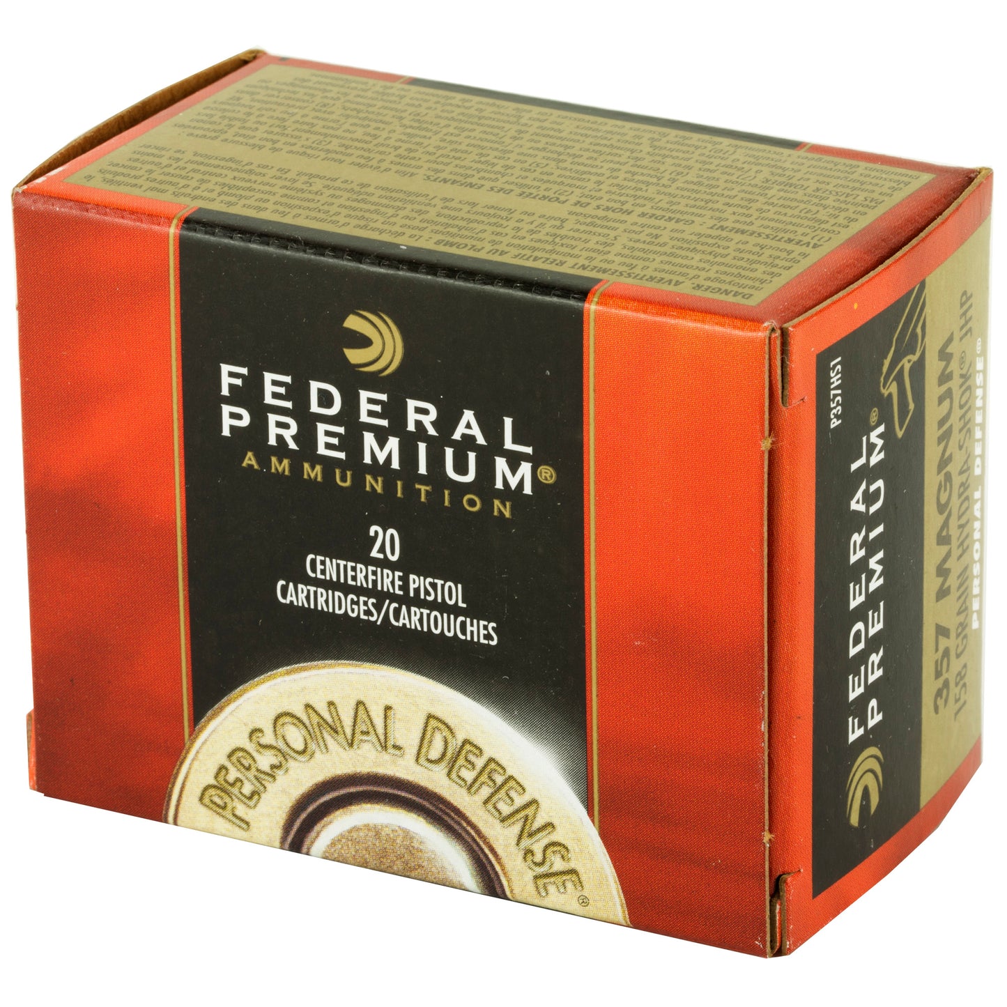 Federal, Hydra-Shok, 357 Mag, 158 Grain (20 Round Box)