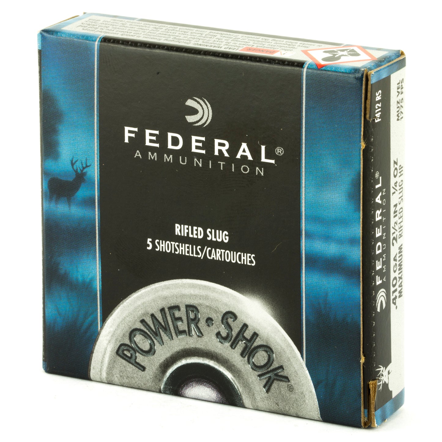 Federal PowerShok 410ga 2.5 Mx Rifled Slug (5 Round Box)