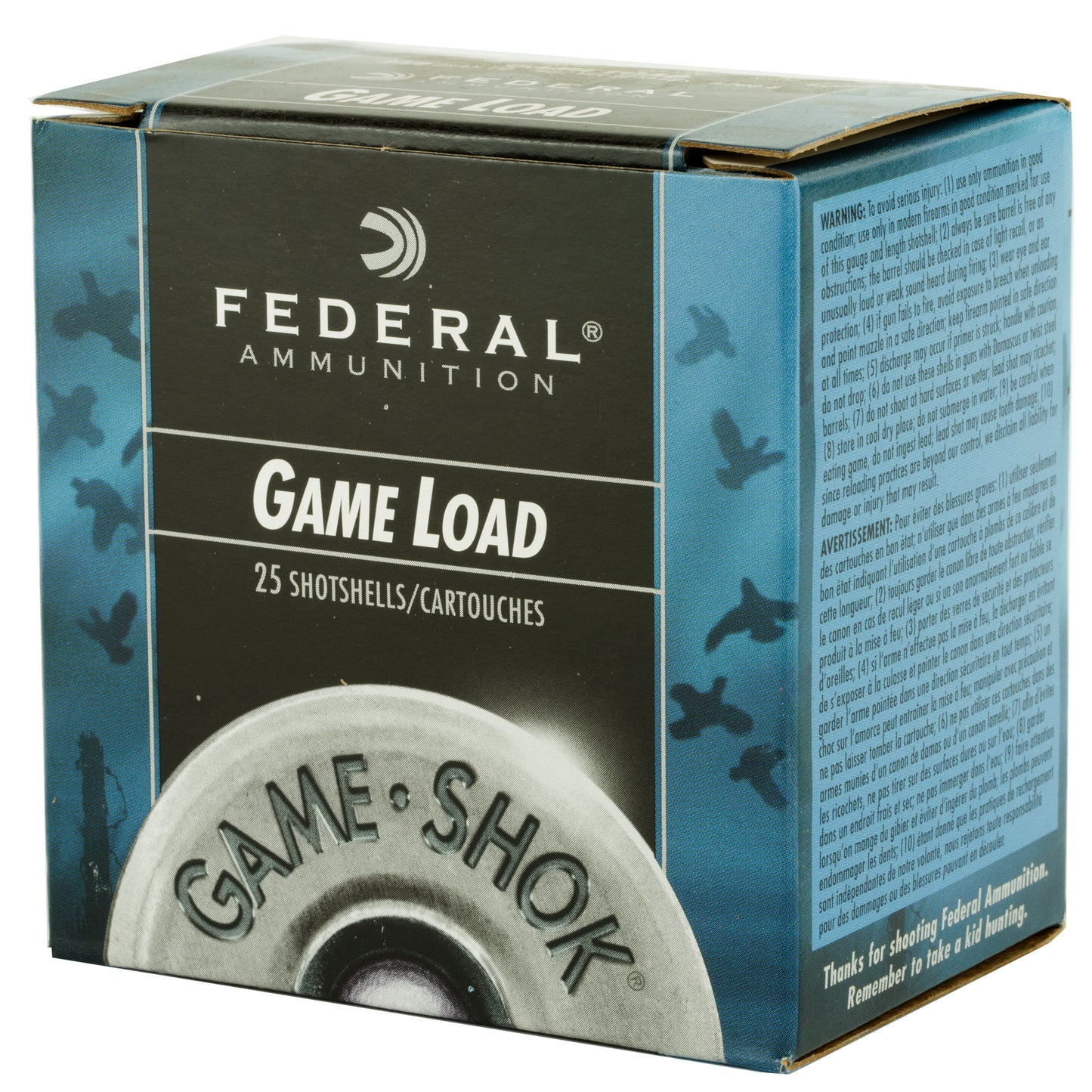 Federal, Game Load, 20 Gauge, 2.75", #8, 2.5 Dram, .875oz, Shotshell (25 Round Box)