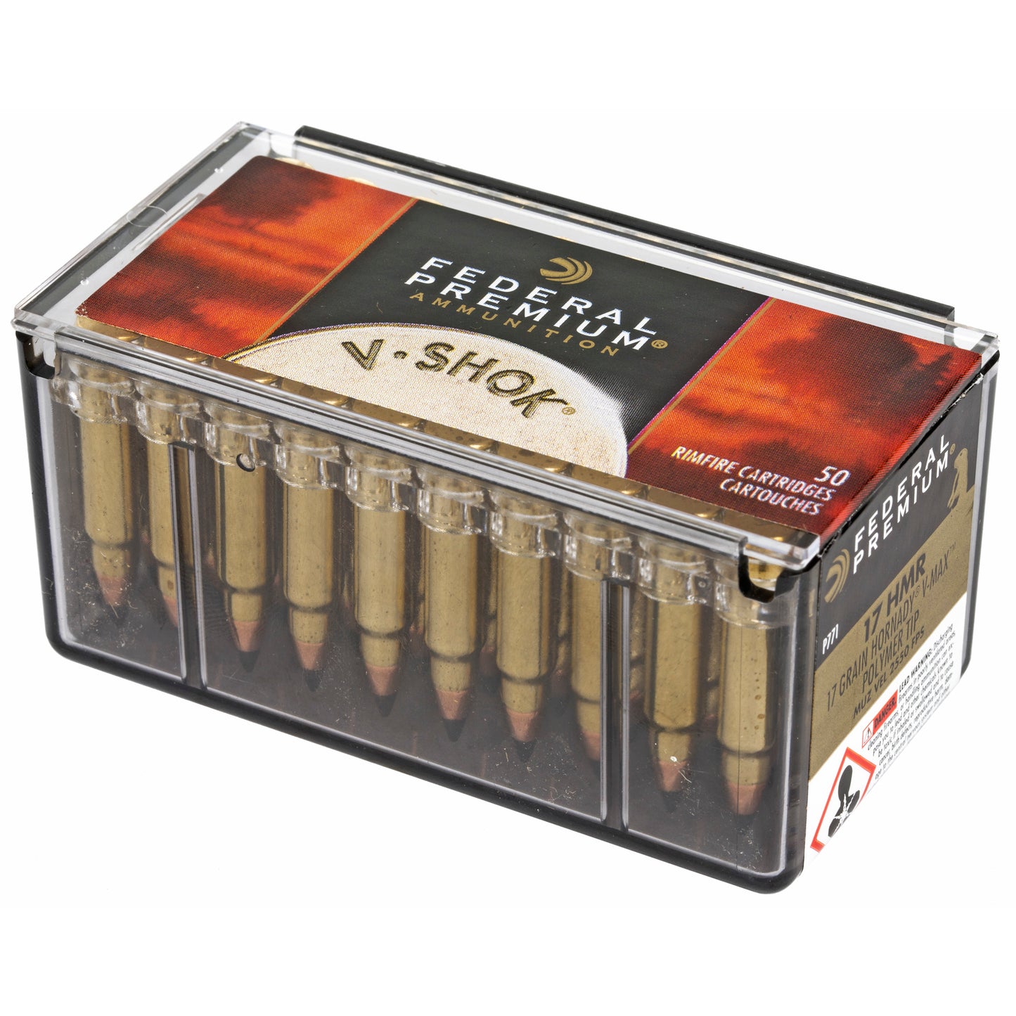 Federal, Premium, 17 HMR, 17 Grain, V-Max (50 Round Box)