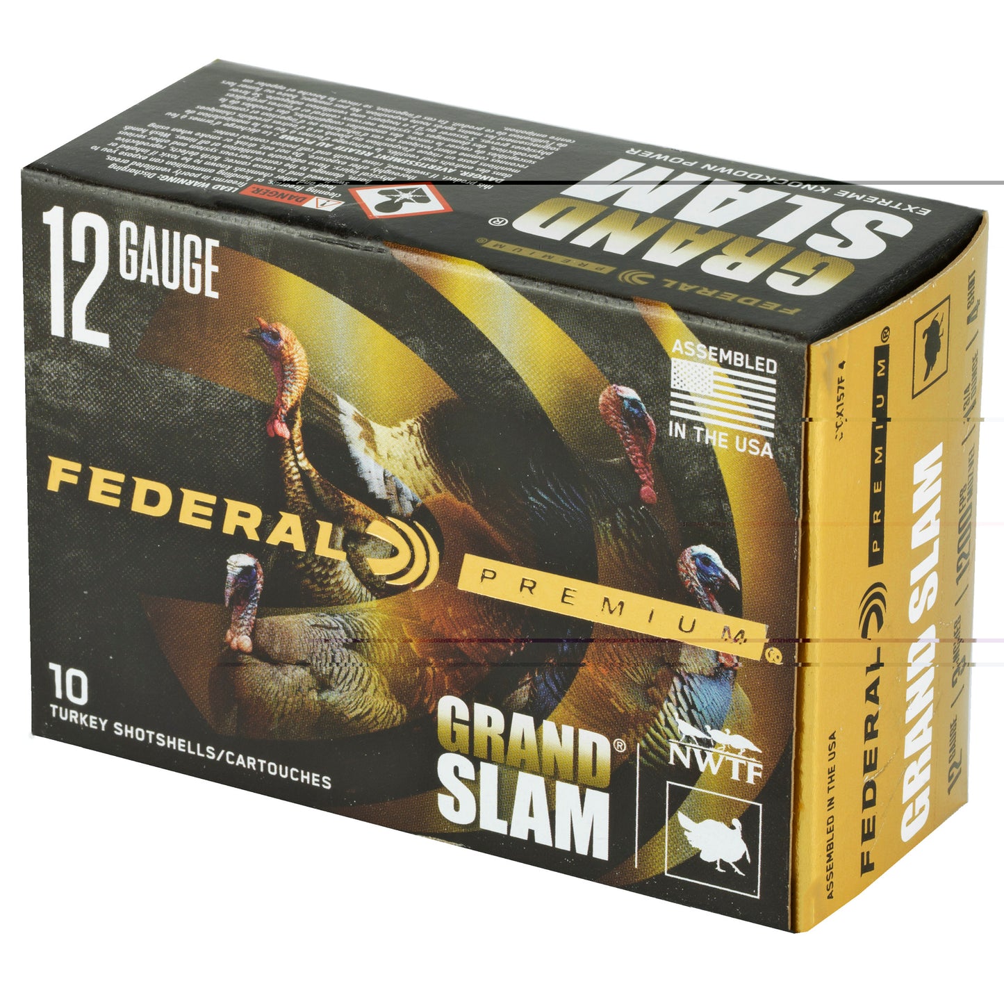 Federal, Grand Slam, 12 Gauge, 3", #4, 1.75oz, Flight Control (10 Round Box)
