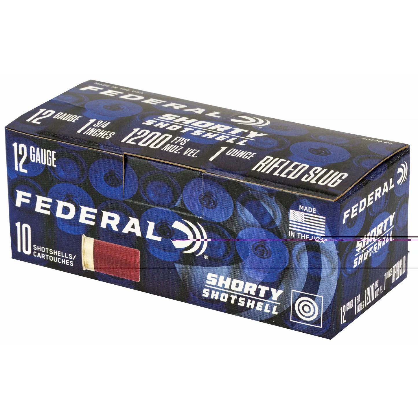 Federal, Shorty Shotshell, 12 Gauge 1.75", Rifled Slug (10 Round Box)