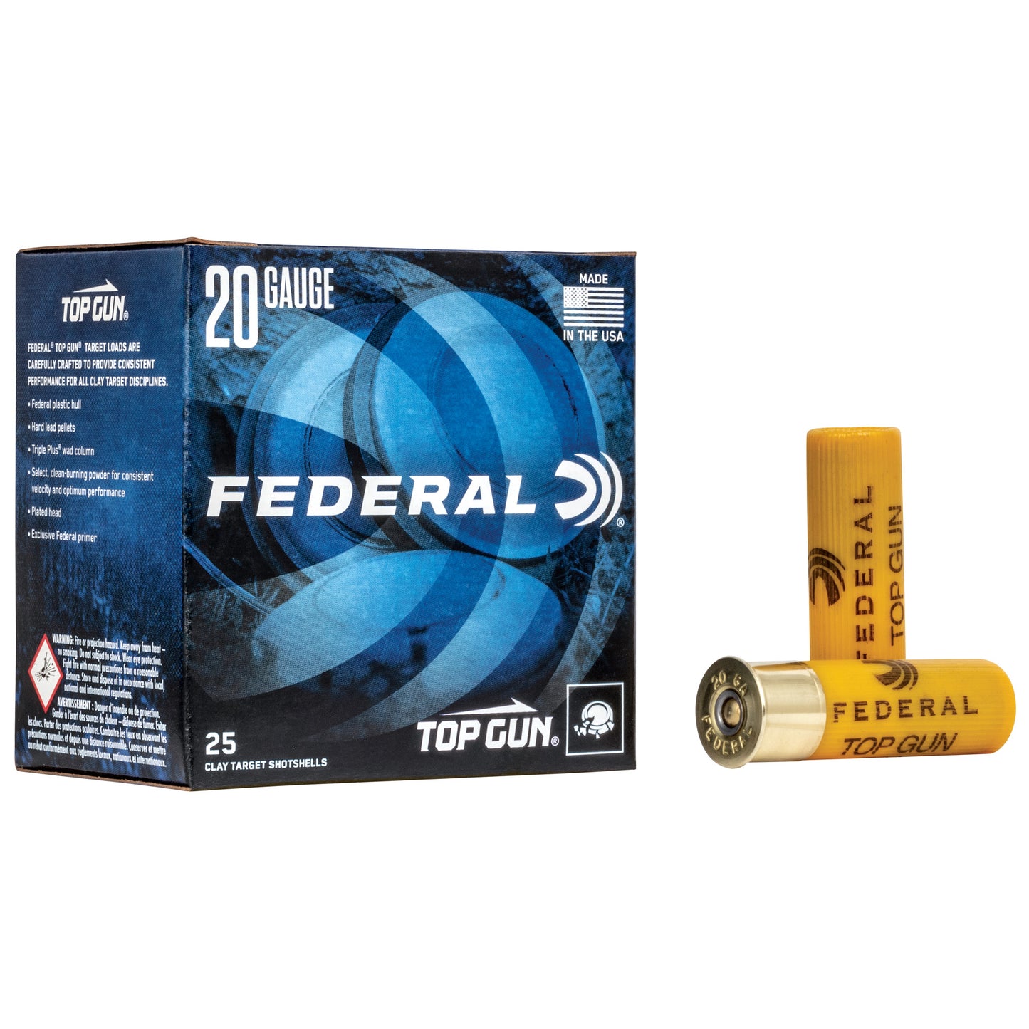 Federal, Top Gun, 20 Gauge 2.75", #8, 7/8 oz. (25 Round Box)