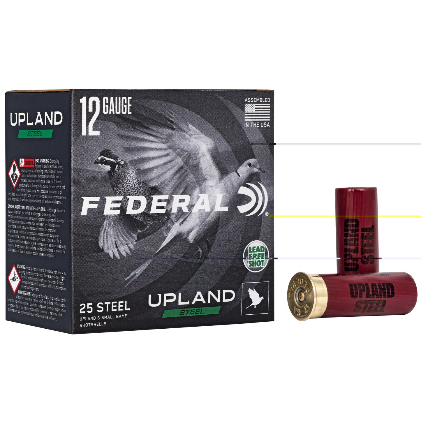 Federal, Upland Steel, 12 Gauge 2.75", #7.5, 1 oz, Steel Shot (25 Round Box)