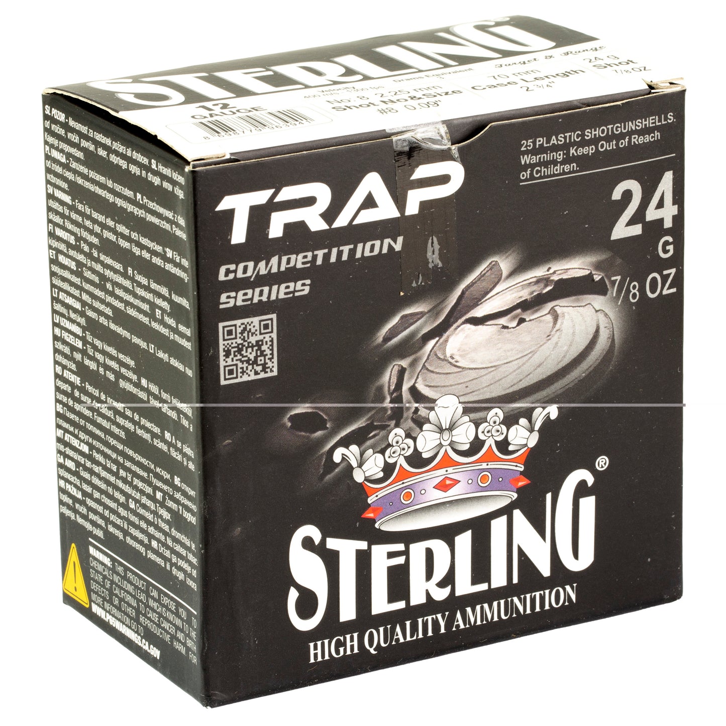 Sterling, Competition Series, 12 Gauge 2.75", #8, 7/8 oz., Shot Shell (25 Round Box)