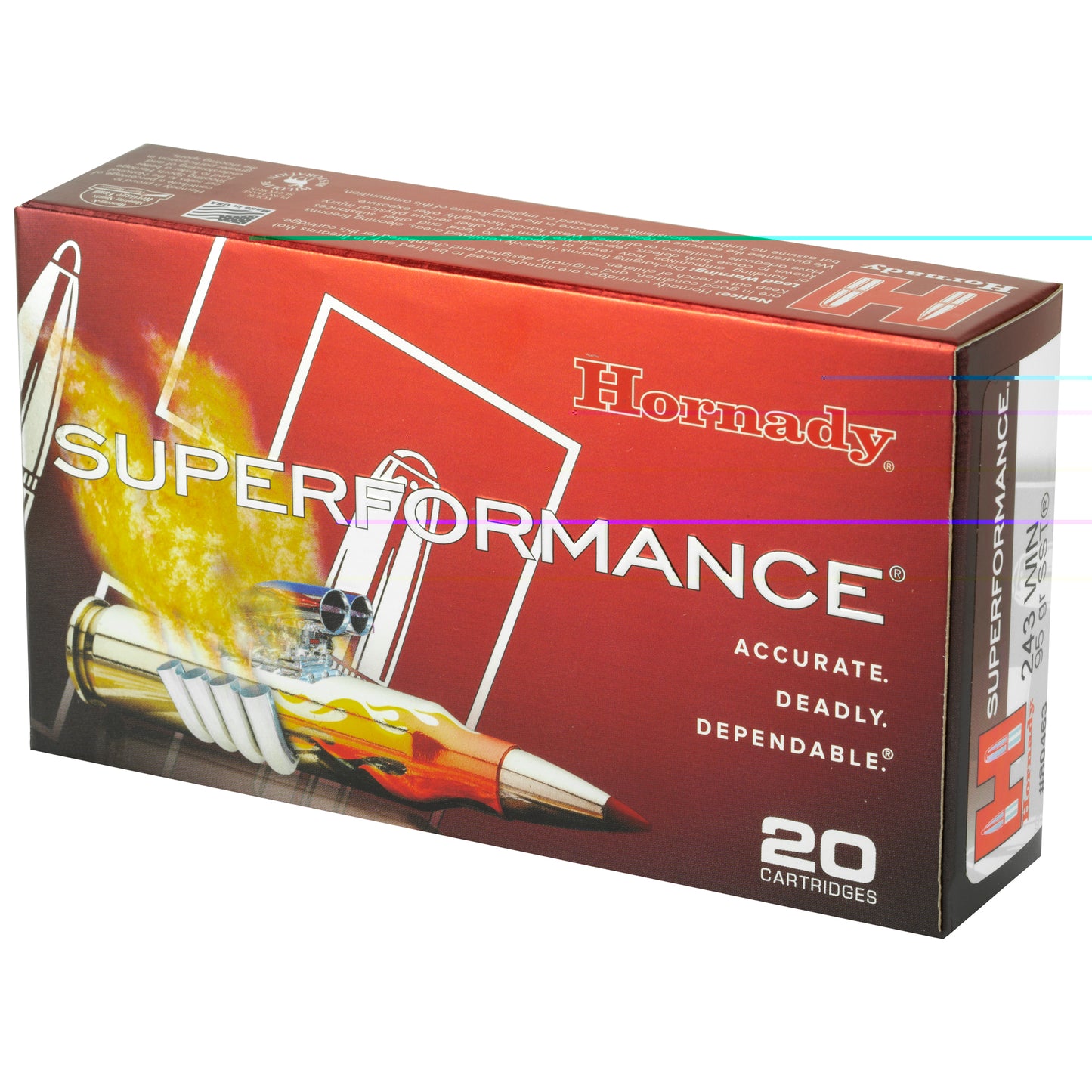 Hornady, Superformance, 243WIN, 95 Grain, SST (20 Round Box)