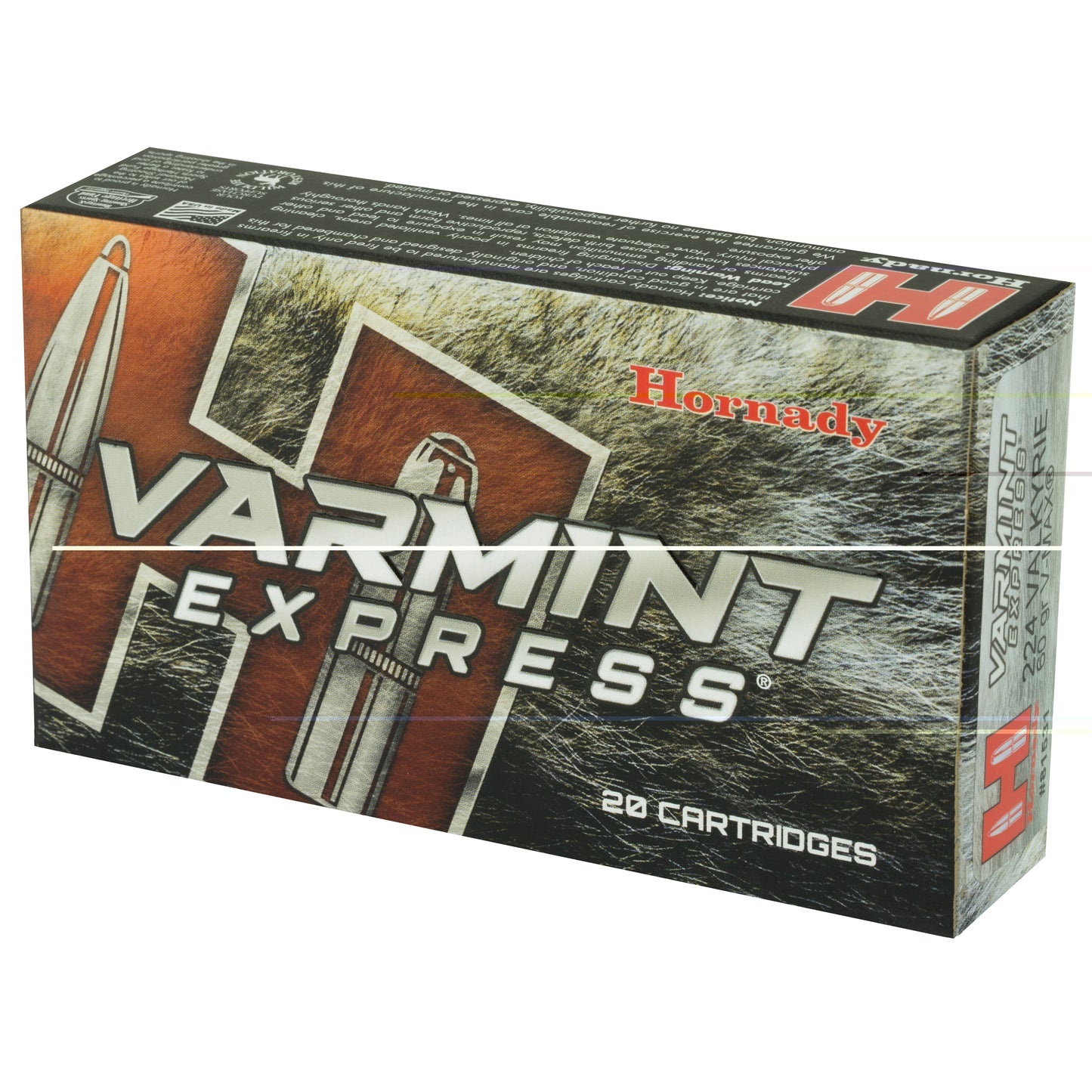 Hornady, Varmint Express, 224 Valkyrie, 60 Grain, V-Max, (20 Round Box)
