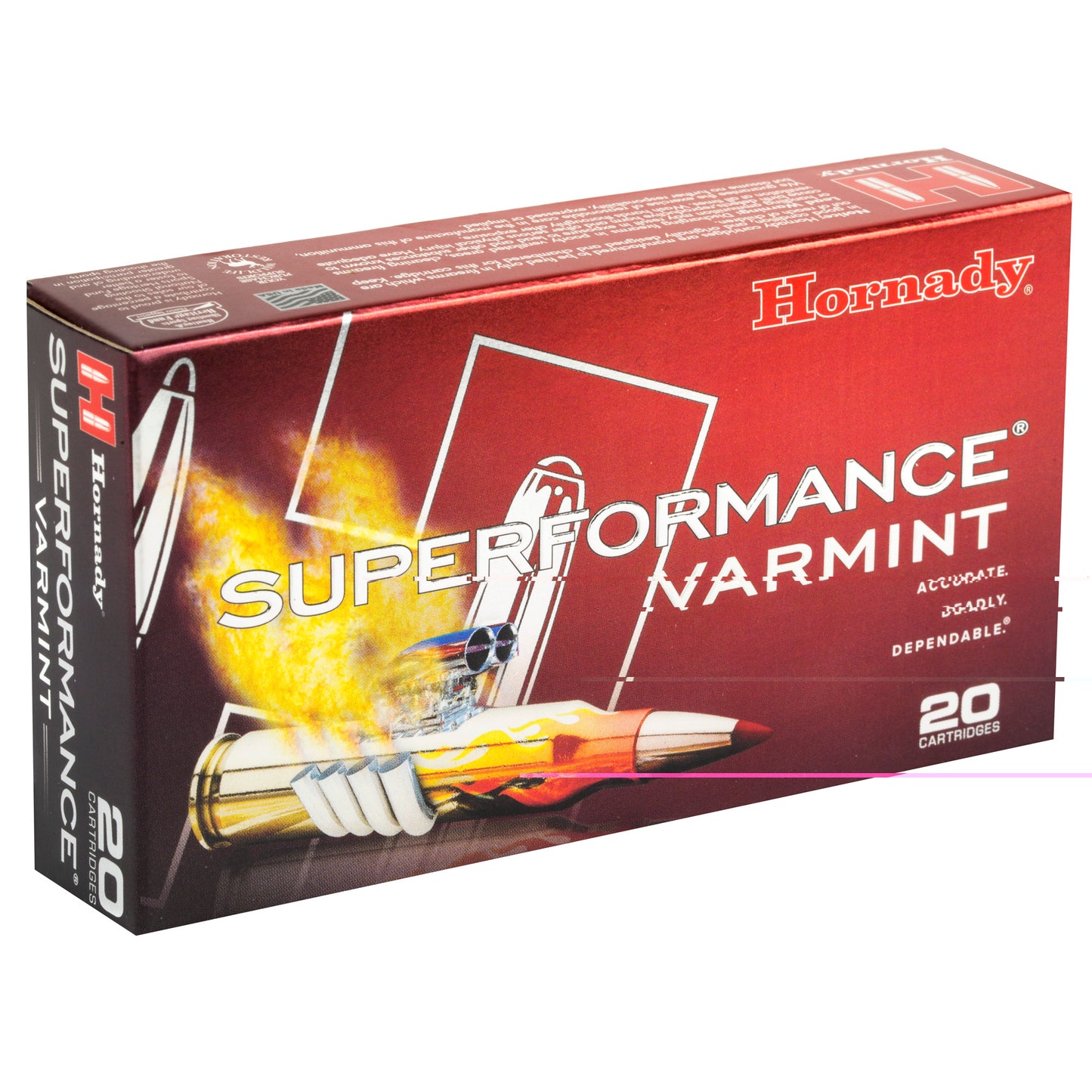 Hornady, SuperFormance 204rug, 24gr NTX (20 Round Box)