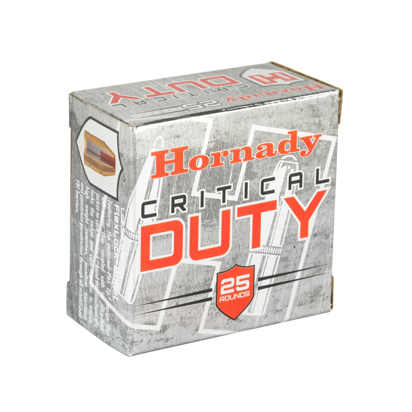 Hornady, Critical Duty, 9mm Luger, Overpressure Ammunition, +P, 124 Grain | FlexLock | 25 Round Box