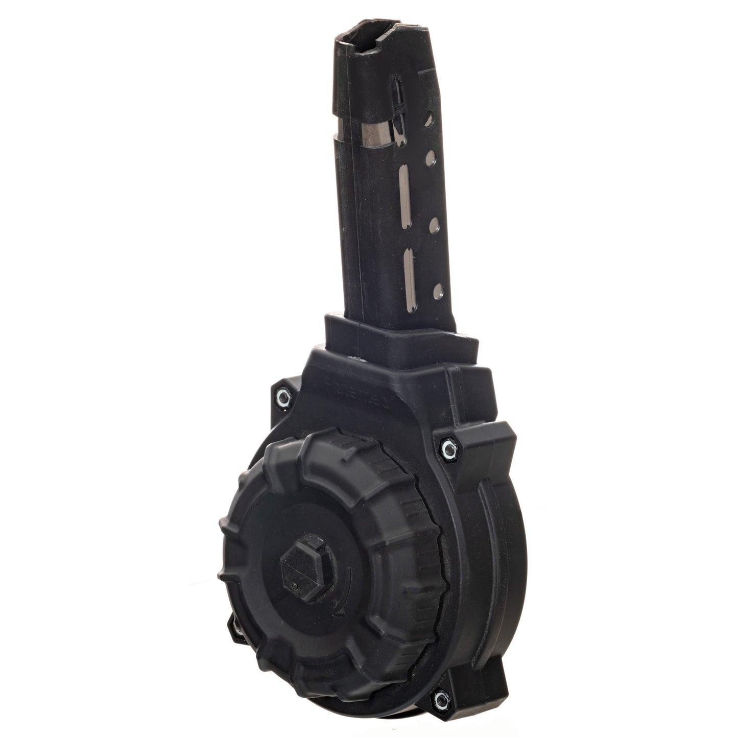 Promag Glock 20 Drum 10mm 50 round Black. This is a Glock pistol 50 round Drum magazine