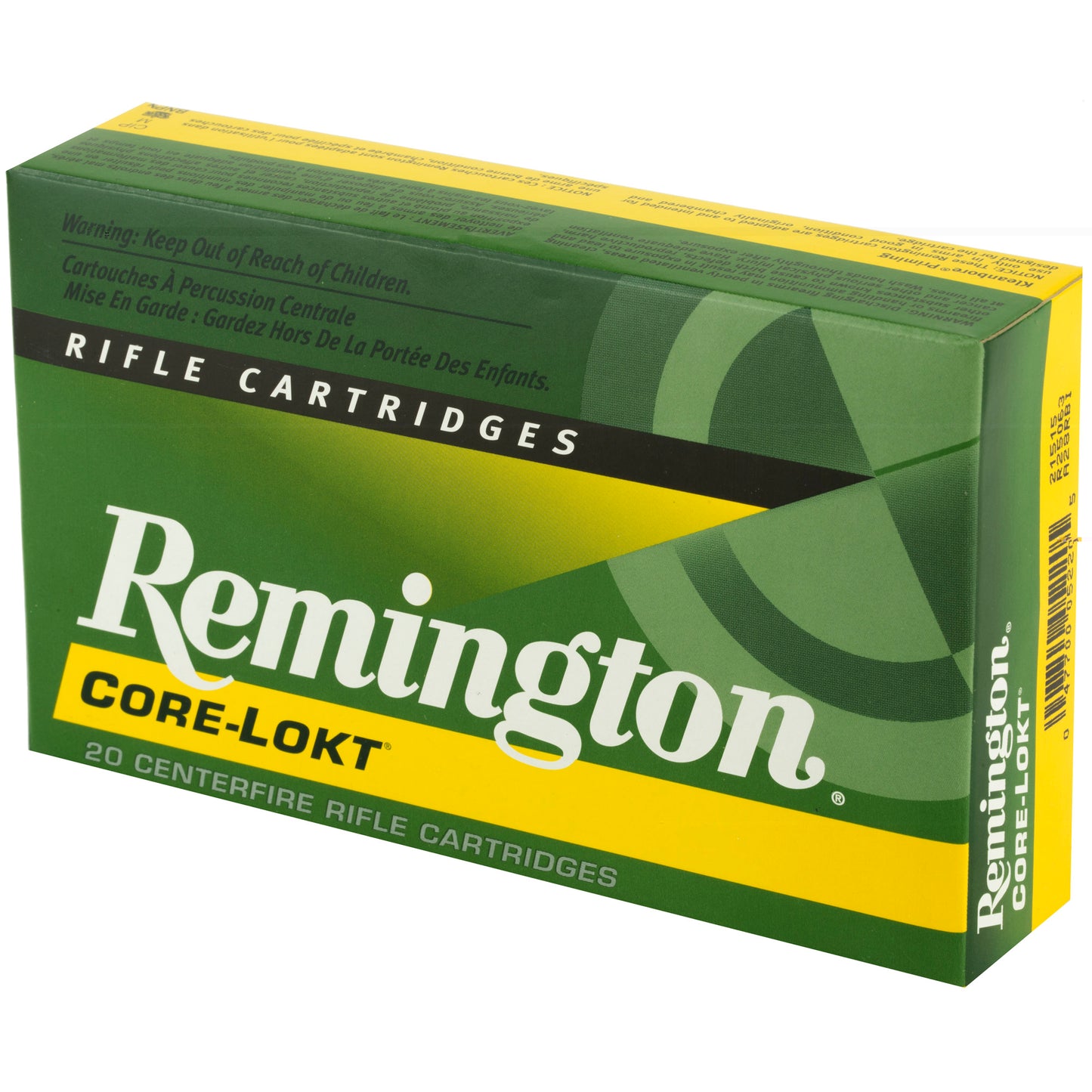 Remington, Core Lokt, 25-06 REM, 120 Grain, Pointed Soft Point (20 Round Box)