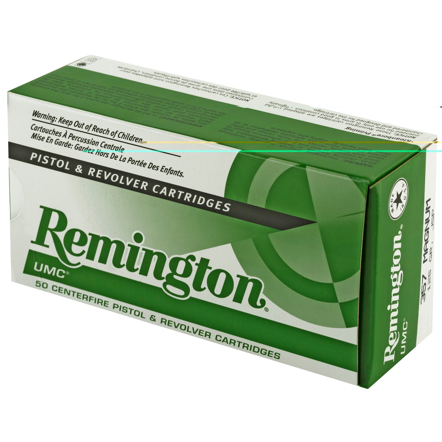 Remington, UMC, 357 Mag, 125 Grain | JSP | (50 Round Box)