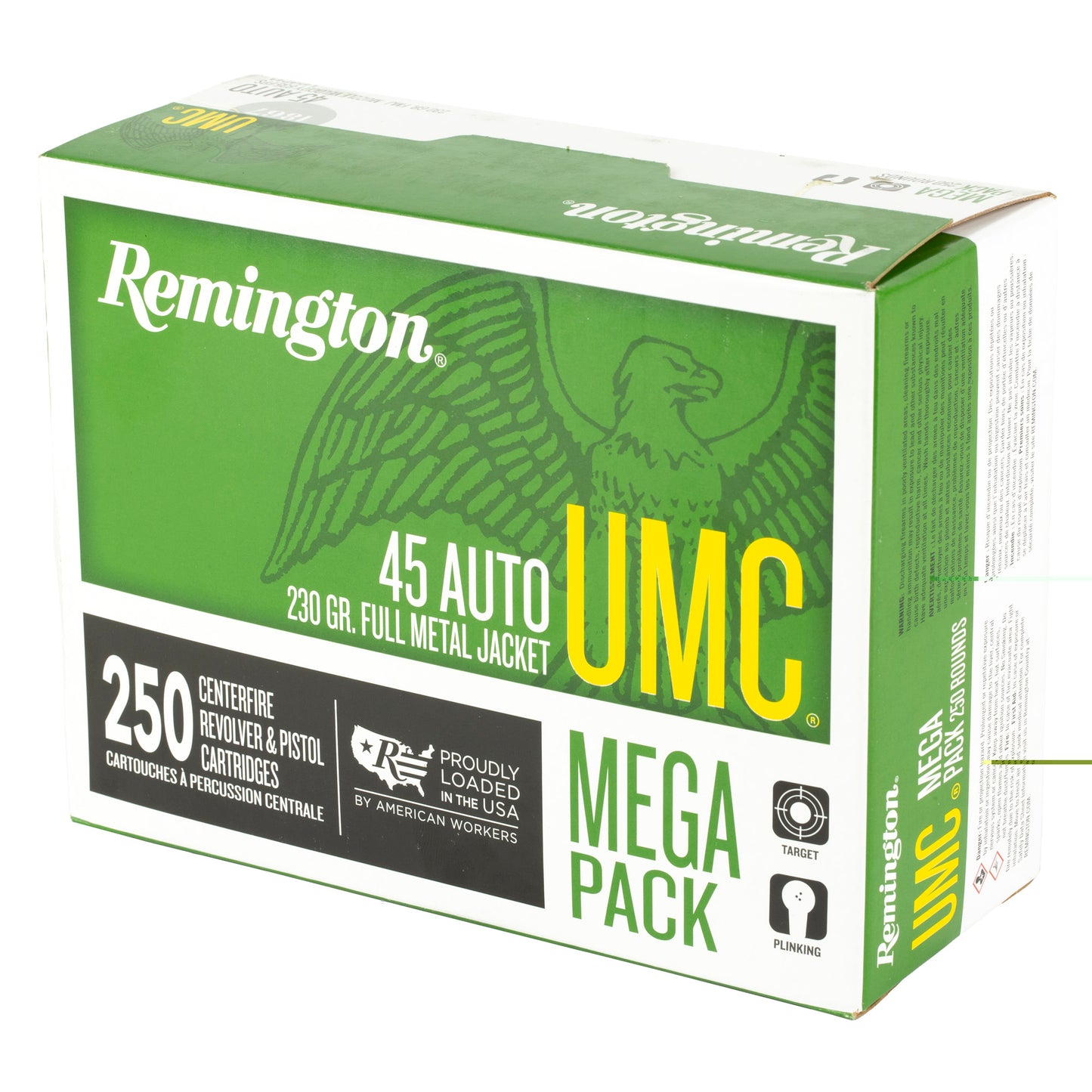 Remington, UMC, Mega Pack, 45 ACP, 230 Grain | FMJ | (250 Round Box)