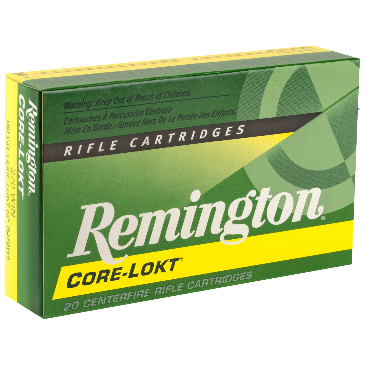 Remington, Core Lokt, 270 Winchester, 150 Grain | SP | (20 Round Box)