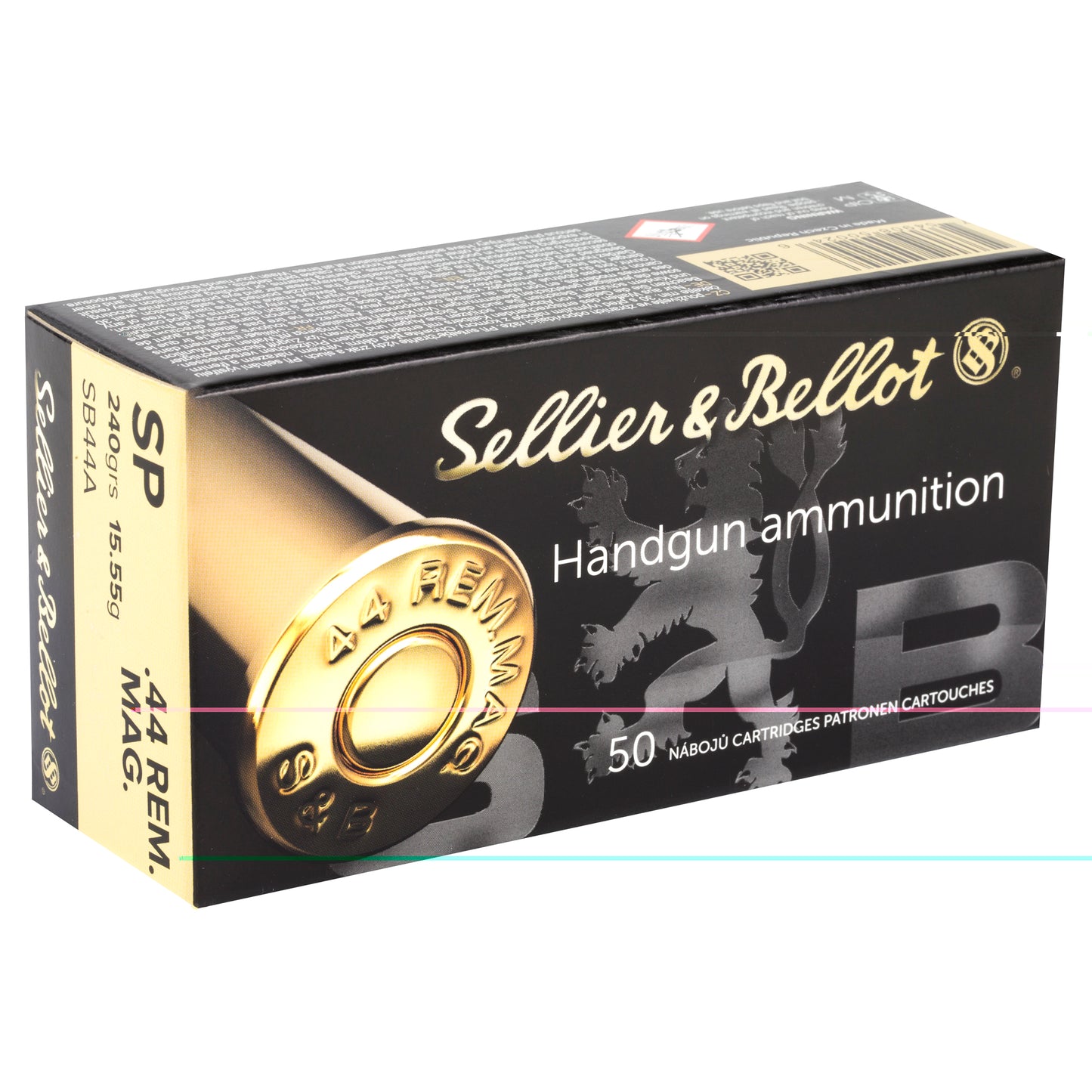 Sellier & Bellot, Pistol, 44 MAG, 240 Grain | SP | (50 Round Box)