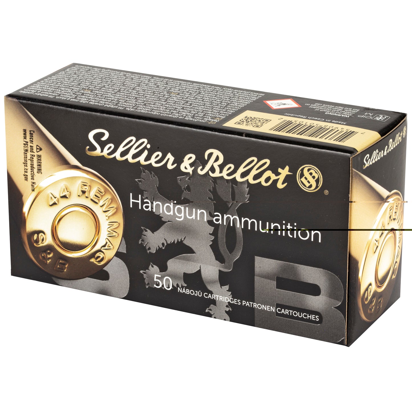 Sellier & Bellot, Pistol, 44 Mag, 240 Grain | SJHP | (50 Round Box)