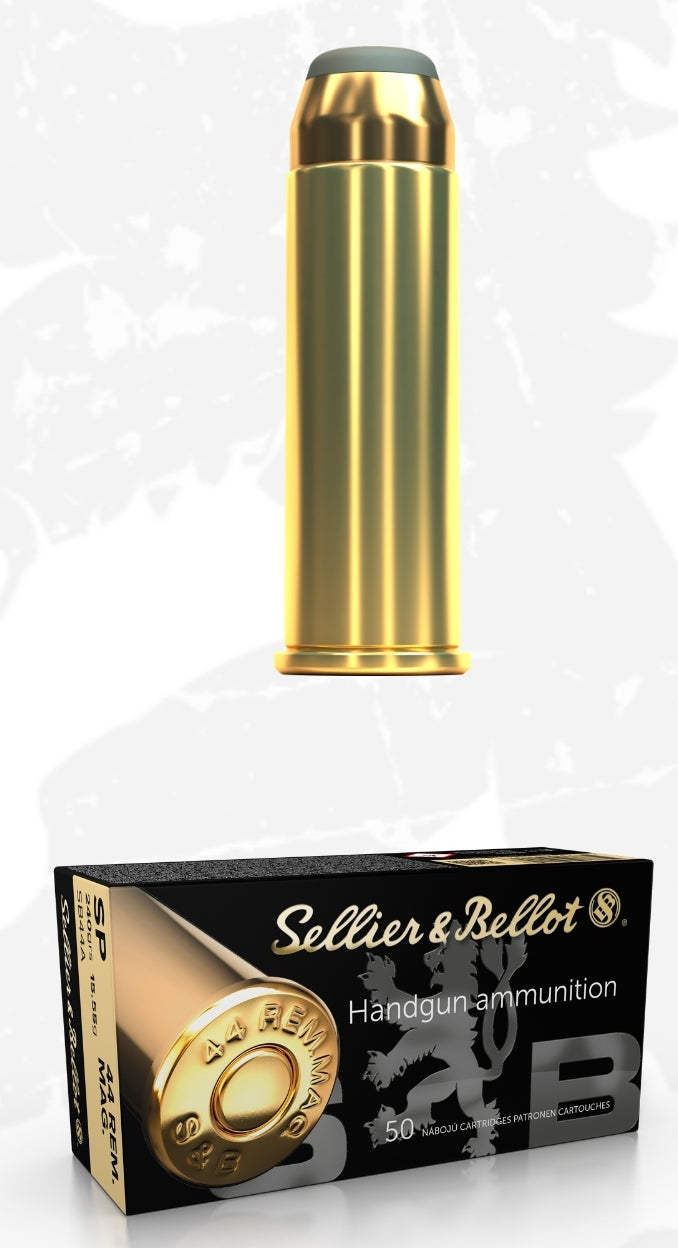 Sellier & Bellot, Pistol, 44 Mag, 240 Grain | SP | (600 Rounds)