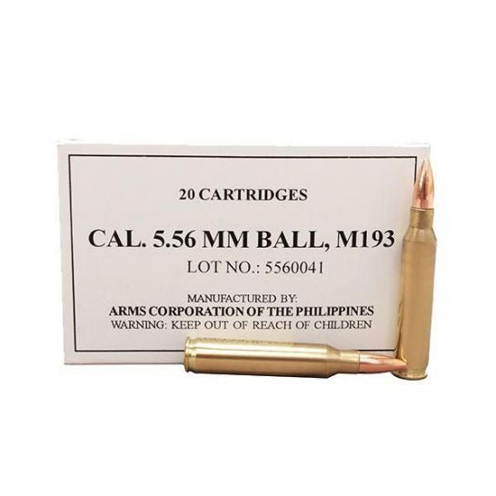 Armscor 5.56 NATO Rifle Ammo - 55 Grain | FMJ | (1000 Round Case)