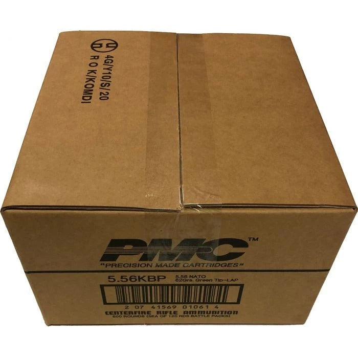 PMC X-TAC Battle Pack 5.56NATO Rifle Ammo - 62 Grain | LAP | (600 Roundd Case)