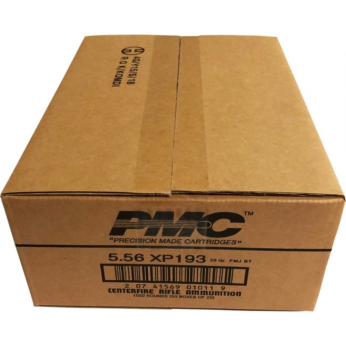 PMC X-TAC 5.56NATO Rifle Ammo - 55 Grain | FMJ-BT | (1000 Round Case)