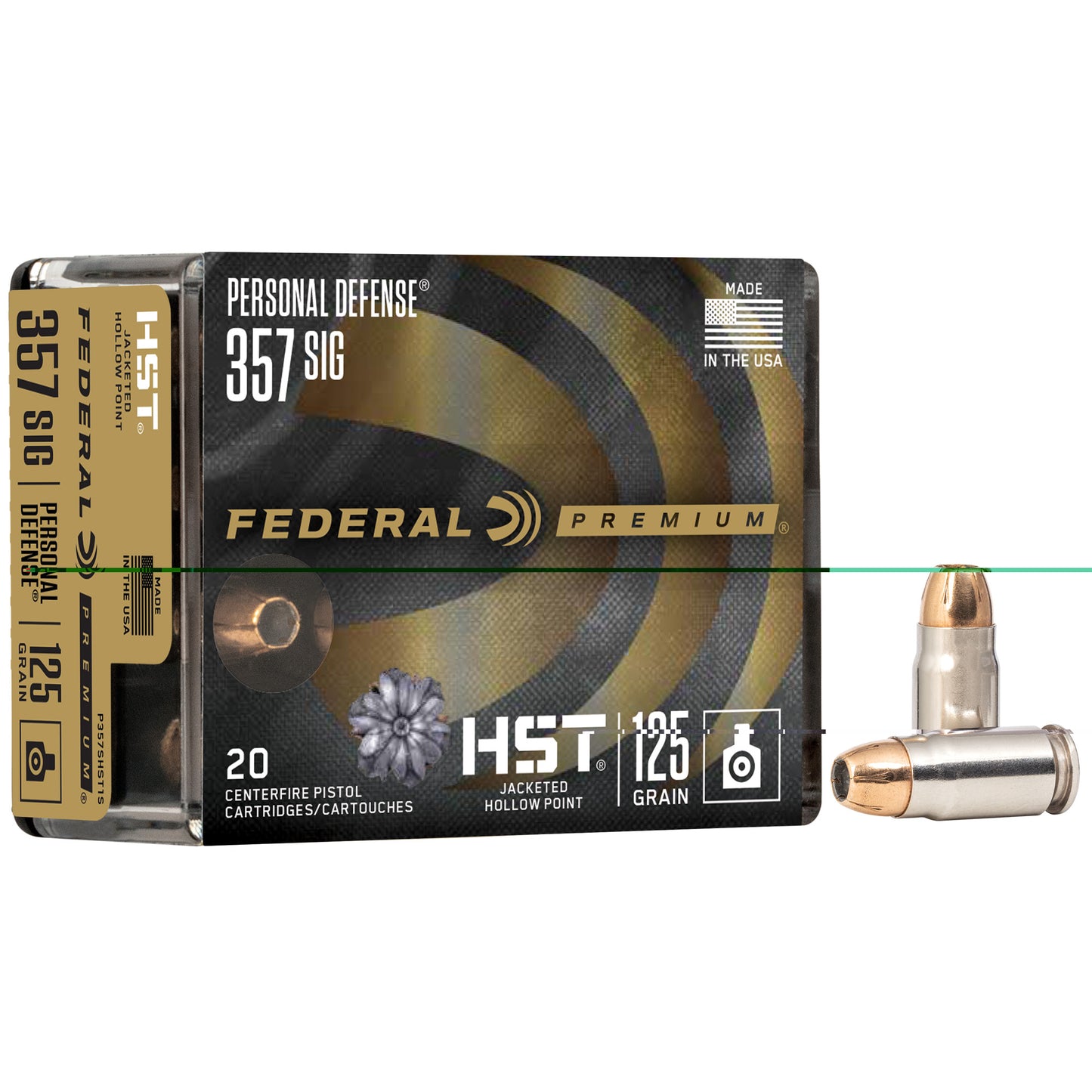 Federal, Premium, HST, 357 Sig, 125 Grain | JHP | (20 Round Box)
