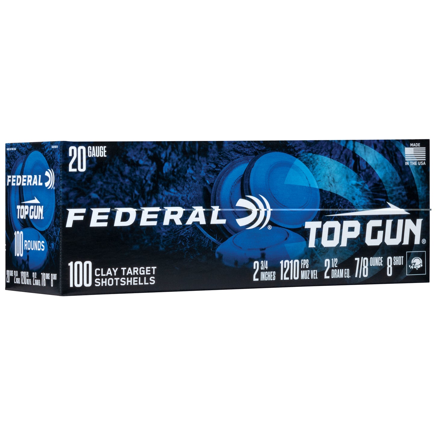 Federal, Top Gun, 20 Gauge 2.75", #8, 7/8 oz. (100 Round box)