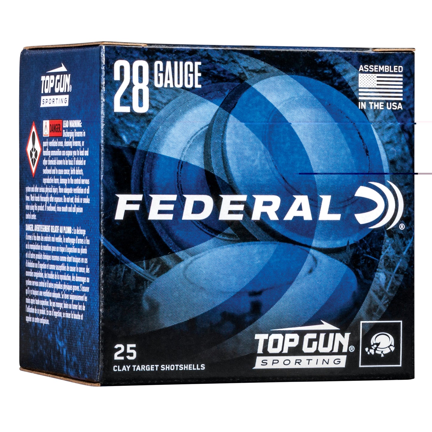 Federal, Top Gun Sporting, 28 Gauge 2.75", #7.5, 3/4 oz (25 Round Box)