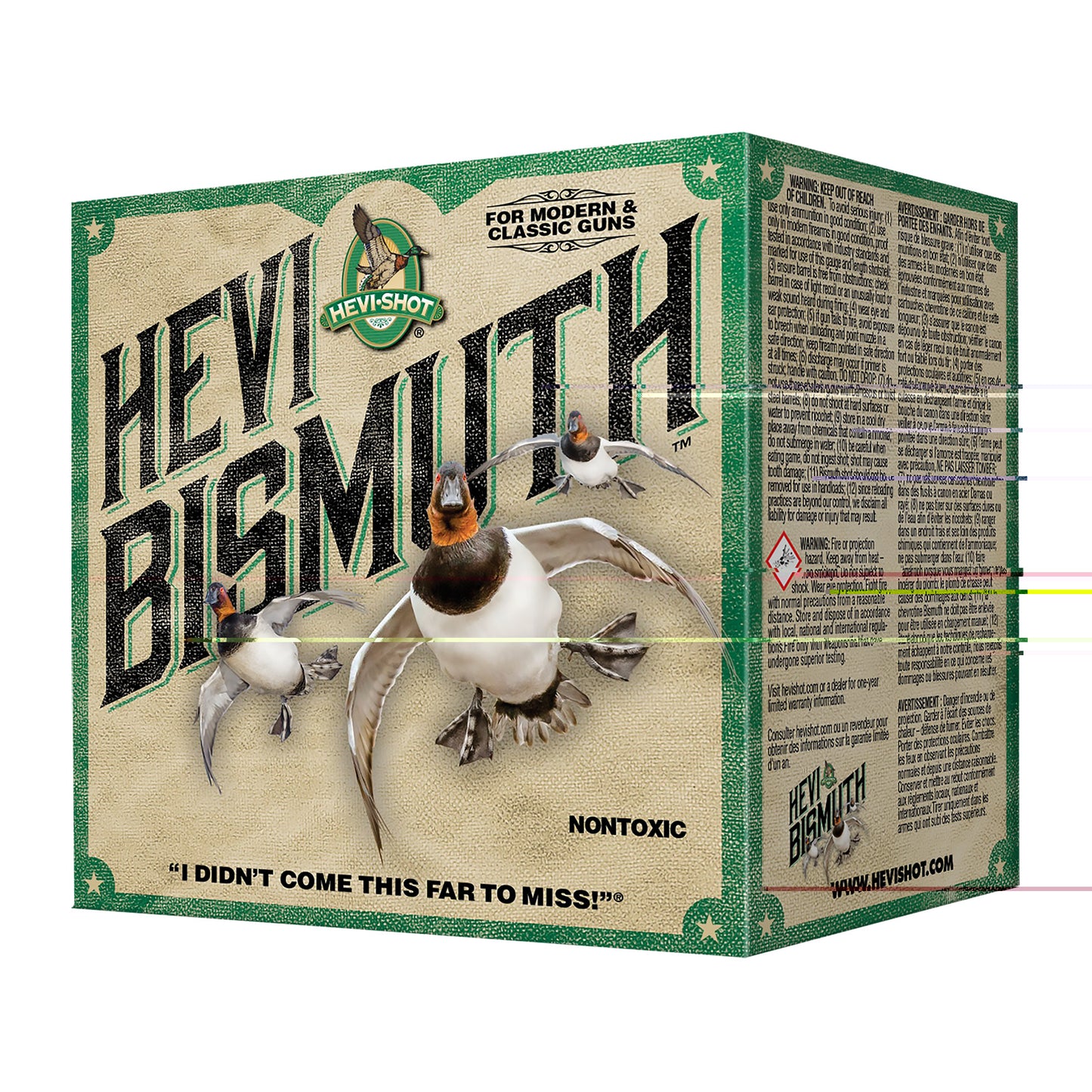 HEVI-Shot, HEVI-Shot, HEVI-Bismuth, 20 Gauge 3", Max Dram, 1 1/8 oz, #4 Shot Size (25 Round Box)