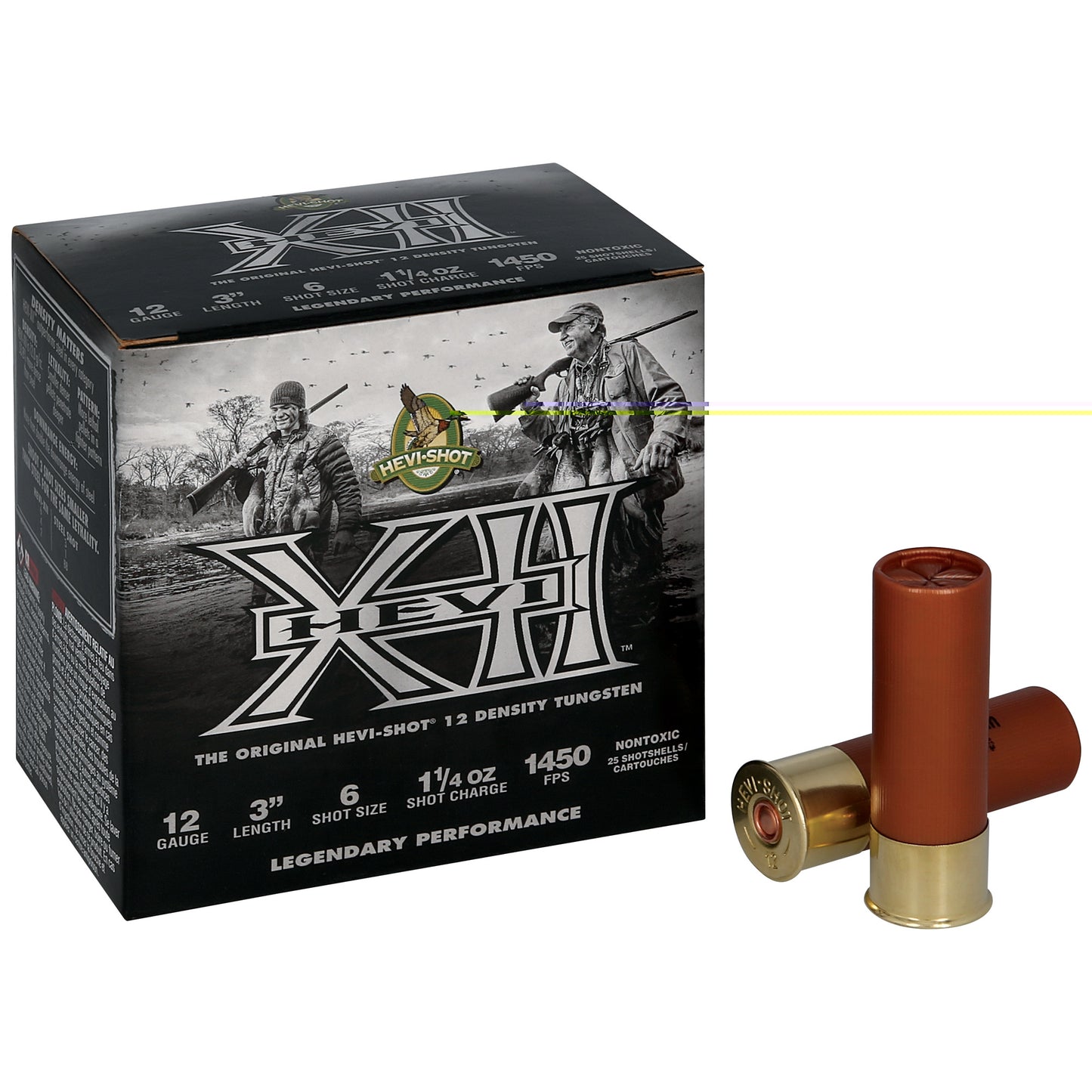 HEVI-Shot, HEVI-SHOT, Hevi XII, 12 Gauge 3", #6, 1 1/4 oz (25 Round Box)